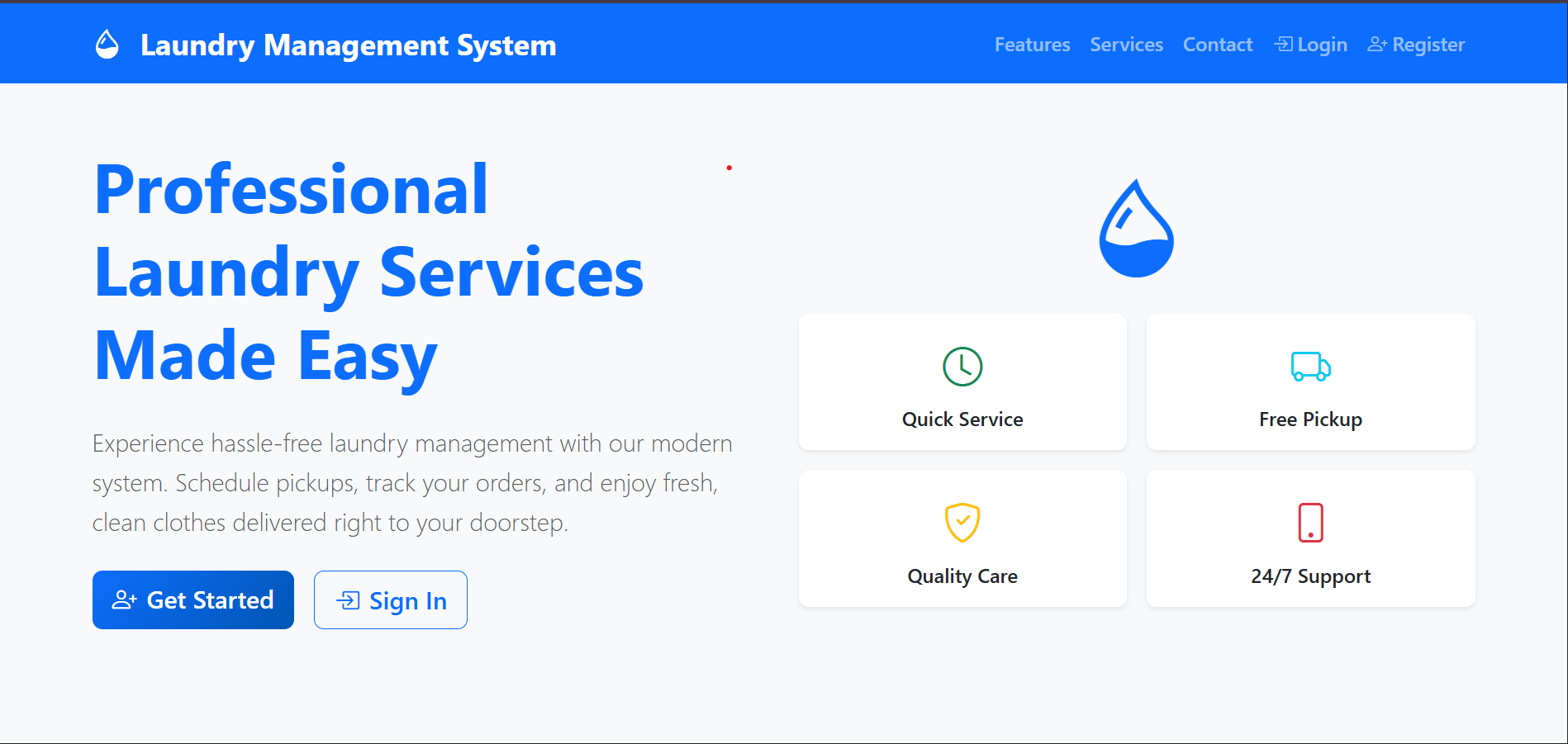 User Dashboard Panel
